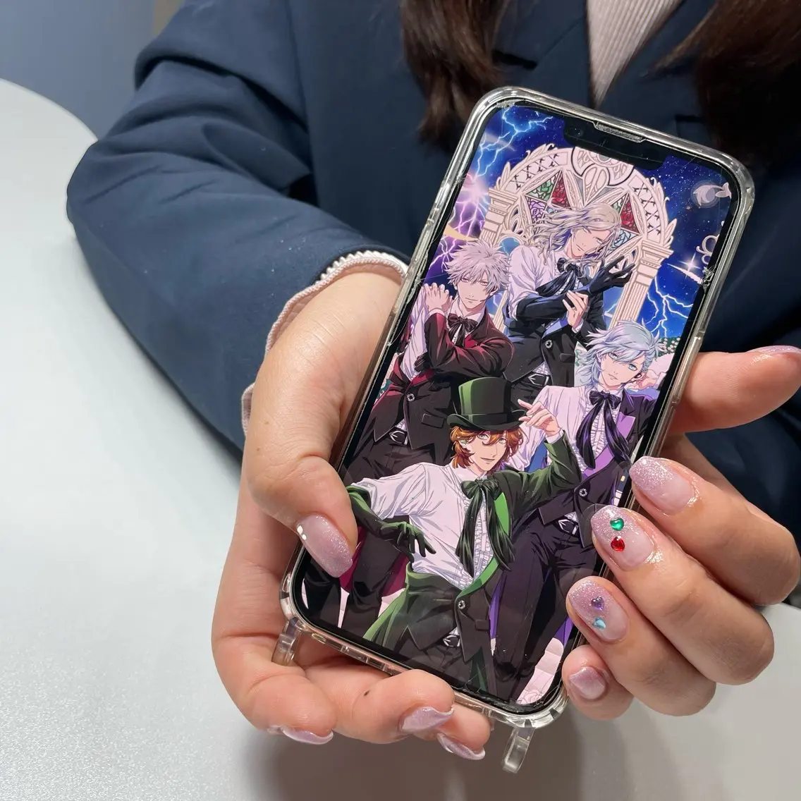 ネイル ブルー チークネイル フラッシュネイル フットネイル ジェルネイル Sugar. ひかり໒꒱˚.*のネイルデザイン