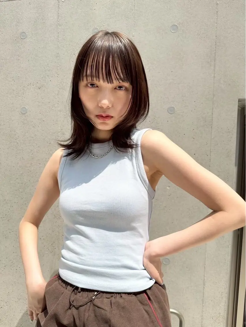 ミディアム カラー カット ヘアカラー トリートメント IPPO 下北沢のヘアスタイル