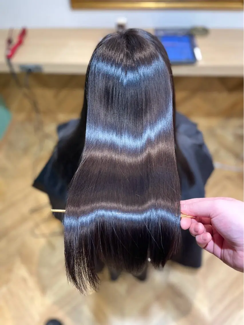 【憧れのうる艶🌟極上美髪】髪質改善カラー+オーダーメイド髪質改善TRの写真