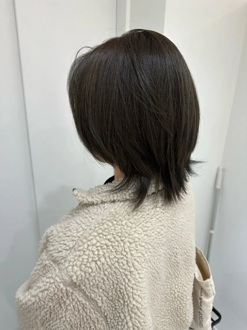 ミディアム カラー ヘアカラー トリートメント レイヤー/ナチュラル 💐nao.のヘアスタイル