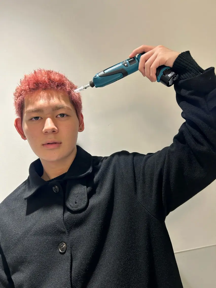 ショート カラー パーマ ピンクカラー 骨格補正カット✂︎ 🌟菅野陽介🌟のヘアスタイル