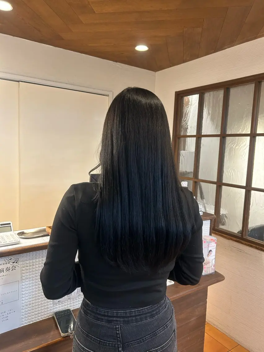 ロング カラー 学生 カット ヘアカラー 徳永　髪質改善 カラー🪄💫のヘアスタイル