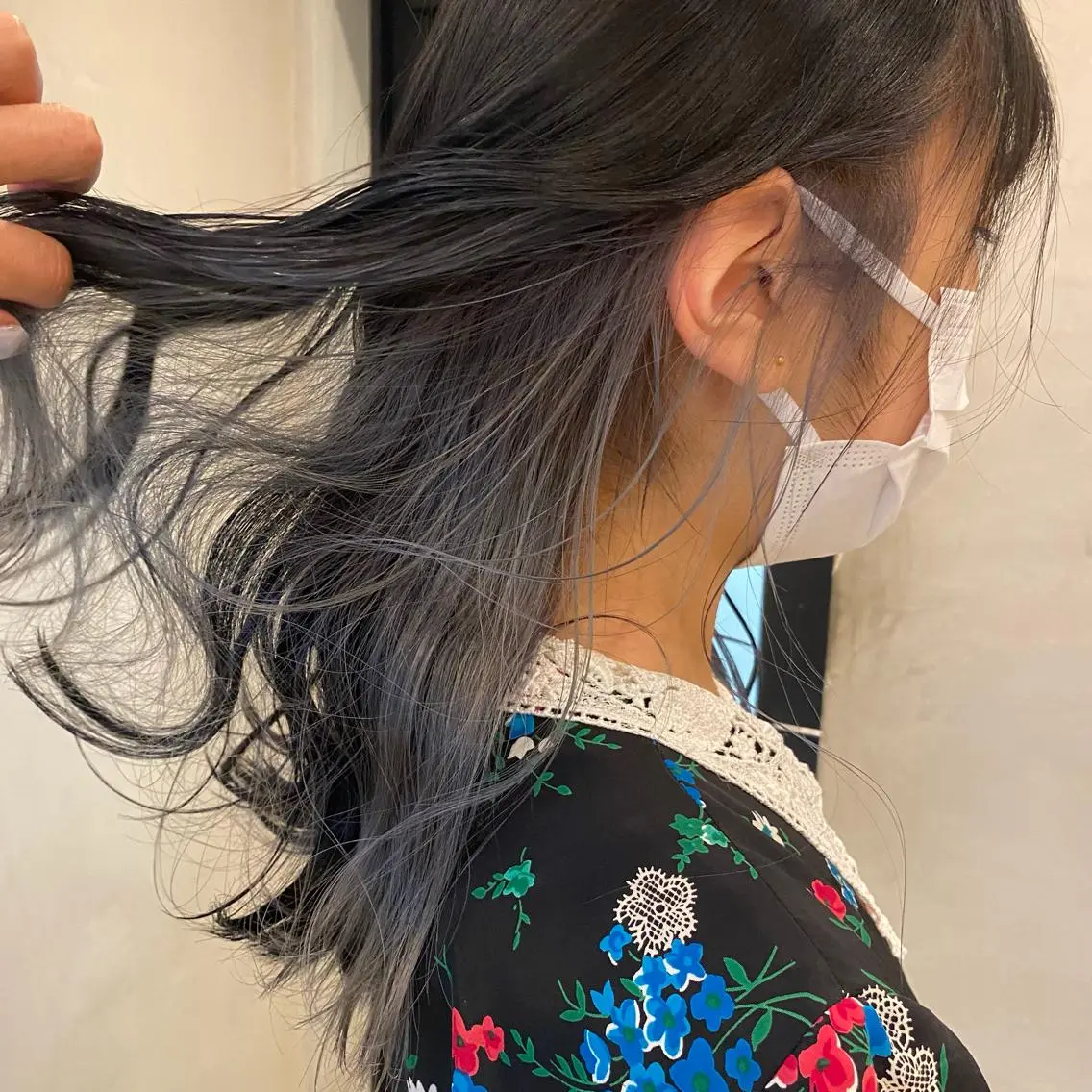 ロング カット ヘアカラー トリートメント 新宿/顔周りカット +レイヤー=しずく♩のヘアスタイル