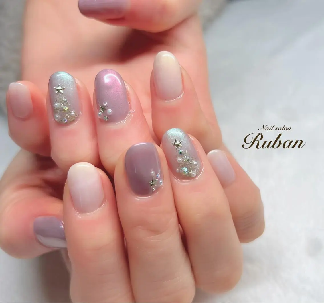 ネイル 冬ネイル クリスマス Nail salon Rubanのネイルデザイン