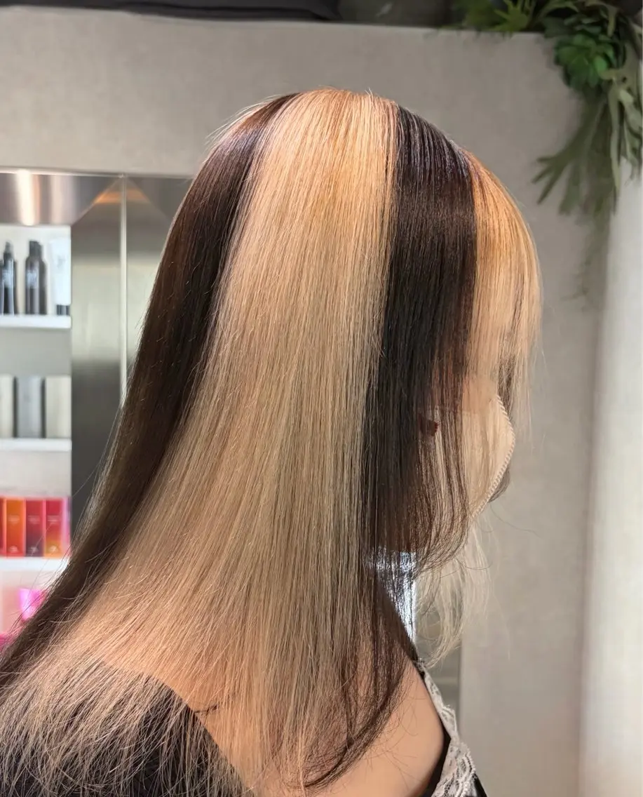 セミロング カラー ヘアカラー 透明感カラー🫧🎀 まりなのヘアスタイル