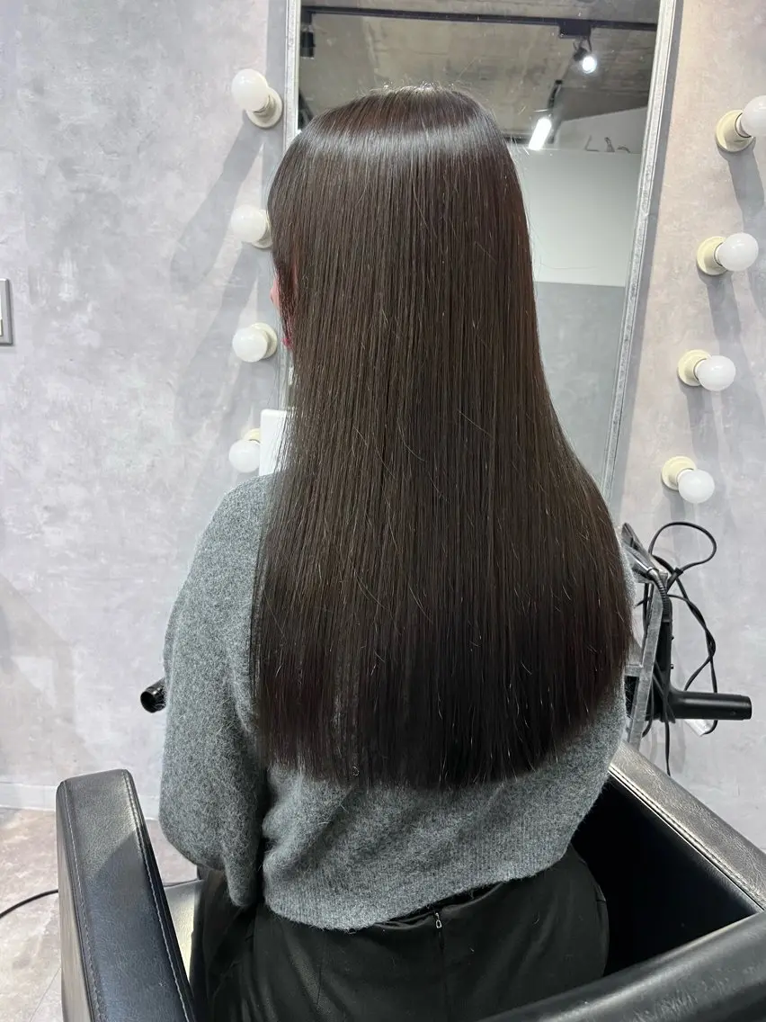 ロング カラー 透明感カラー ヘアカラー トリートメント 透明感/レイヤー 🇰🇷tomonaのヘアスタイル