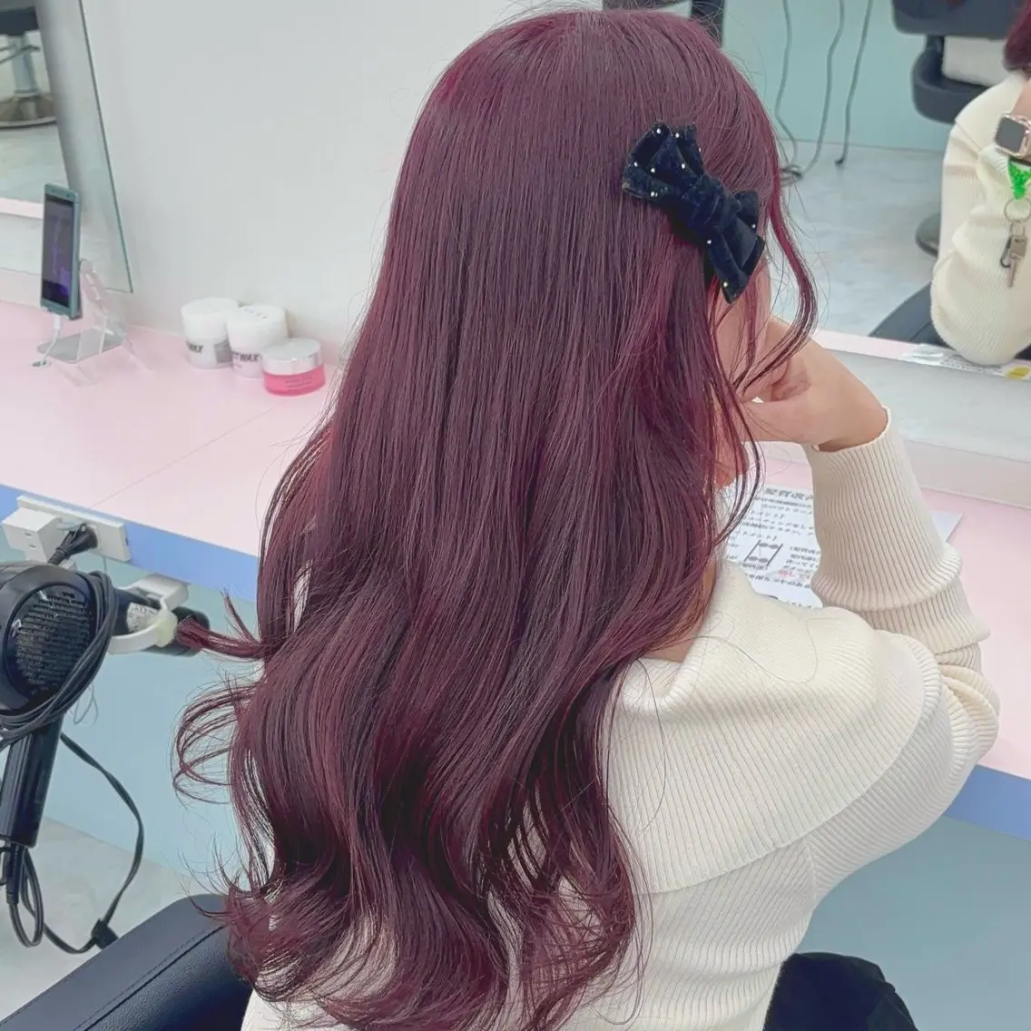 ꒰♡ミニモ学割♡꒱ケアブリーチありorブリーチなしダブルカラー＋髪質改善トリートメント🎀の写真