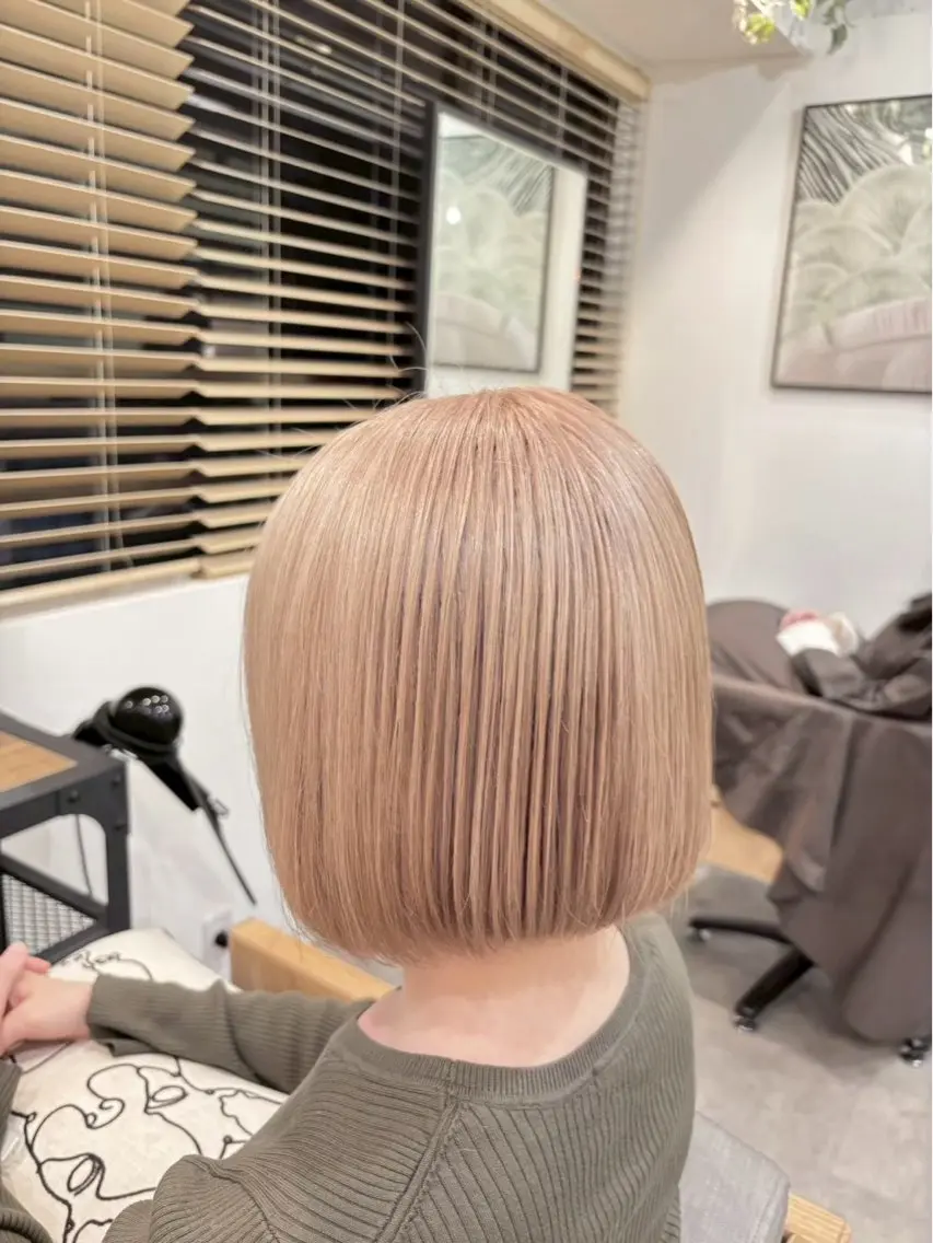 ショート カラー ヘアカラー トリートメント 池袋/艶カラー✖️ ☘️DEMURAのヘアスタイル