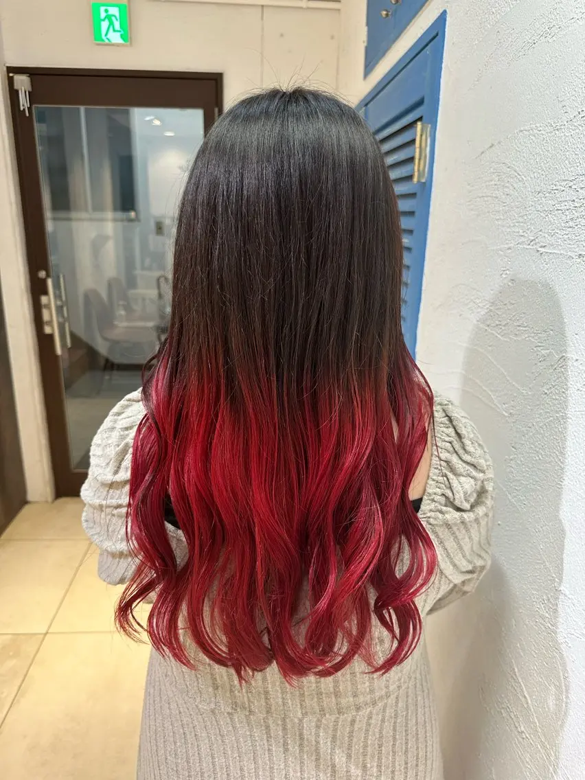 ロング カラー ブリーチカラーボブ sayo🧸🤎のヘアスタイル
