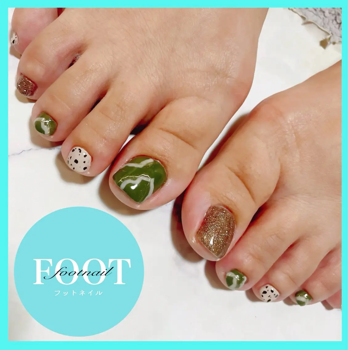 ネイル フットネイル 持ち込み フットネイル Nailsalon Caiseのネイルデザイン