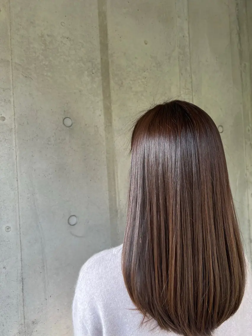 セミロング 髪質改善 南砂hairmake Feluceのヘアスタイル