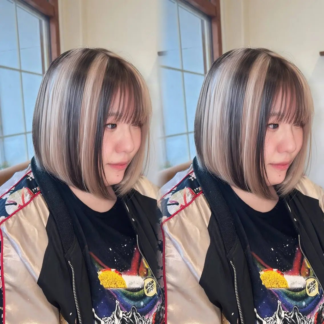 ショート カラー ヘアカラー 透明感カラー×レイヤ ー🧊横田 冴のヘアスタイル