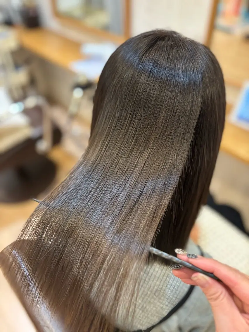 ミディアム 髪質改善 すなが/ハイライト モデル募集中のヘアスタイル