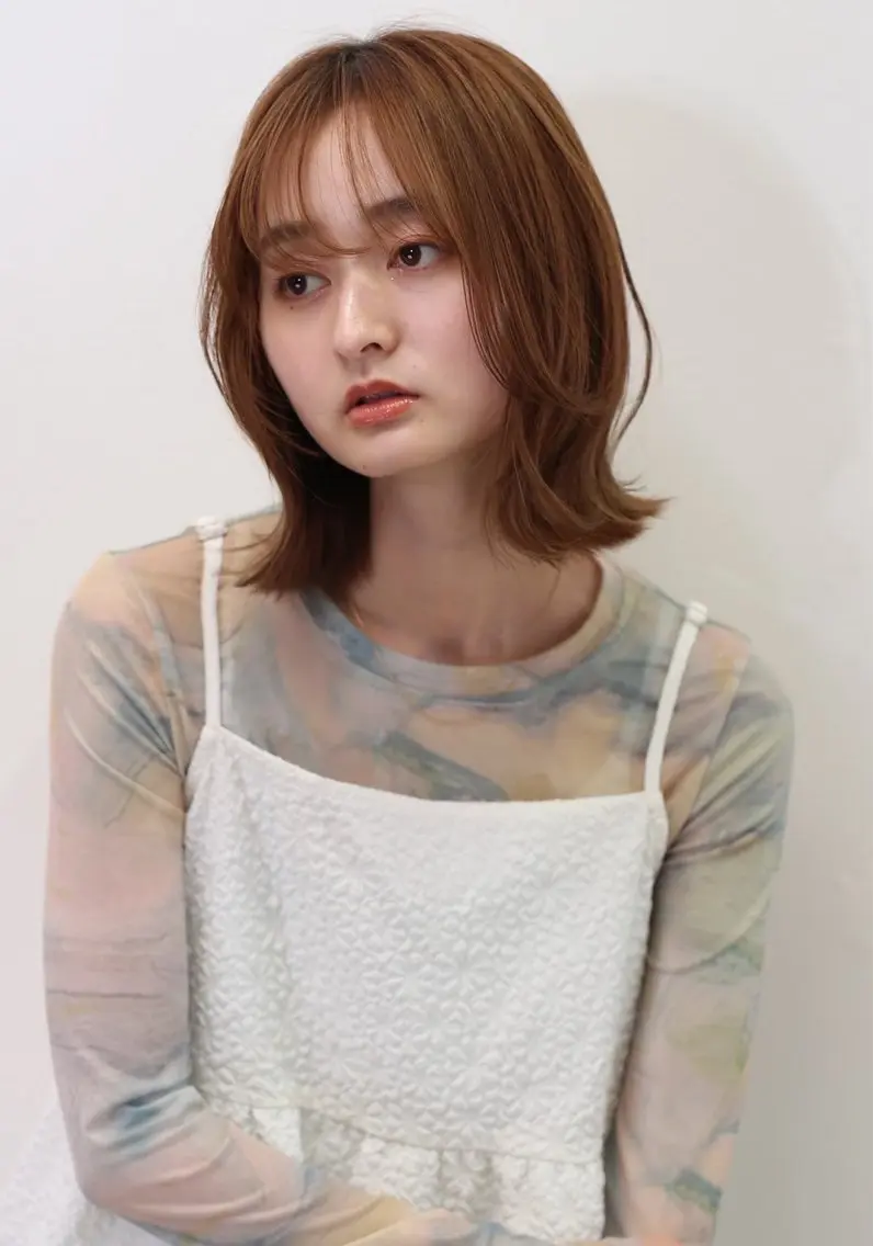 ミディアム きたむらひかり⭐️ パーマモデル様募集中のヘアスタイル