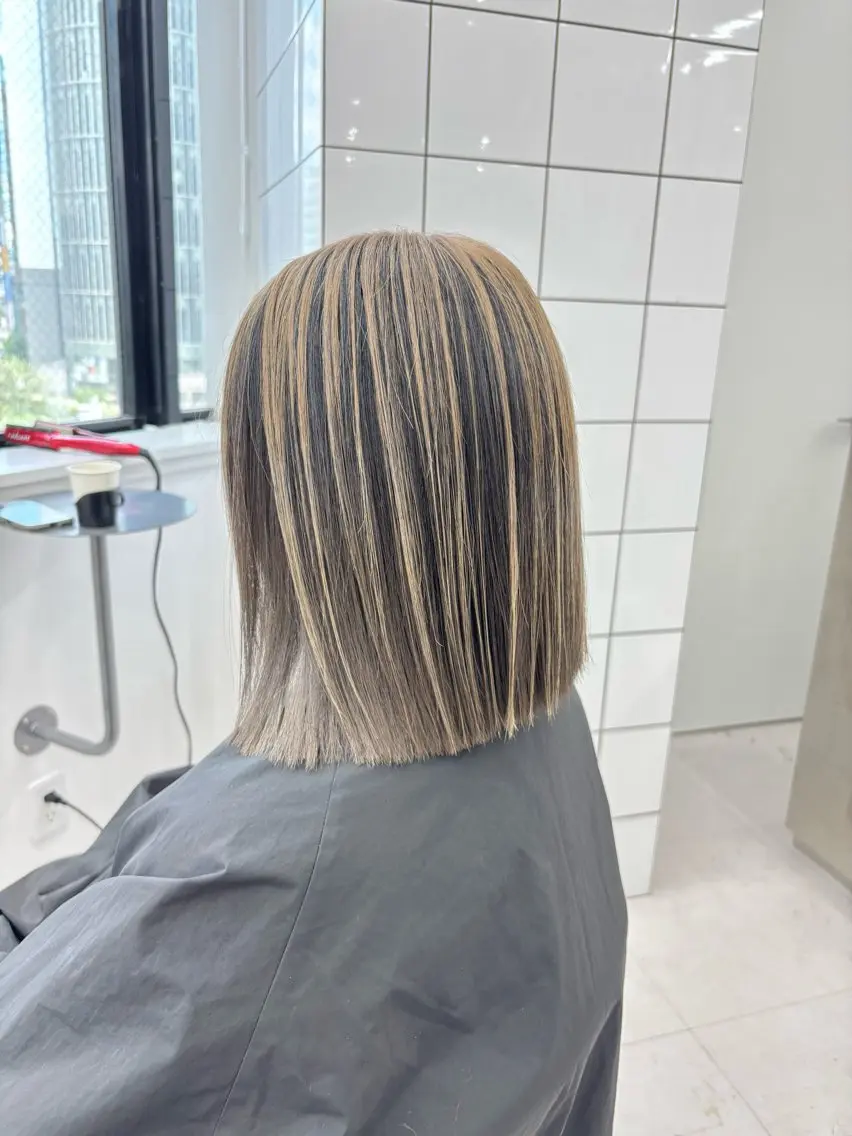 ショート カット ヘアカラー トリートメント ヘアセット 🎗副店長/井上 竜 ブリーチ指名No.1のヘアスタイル