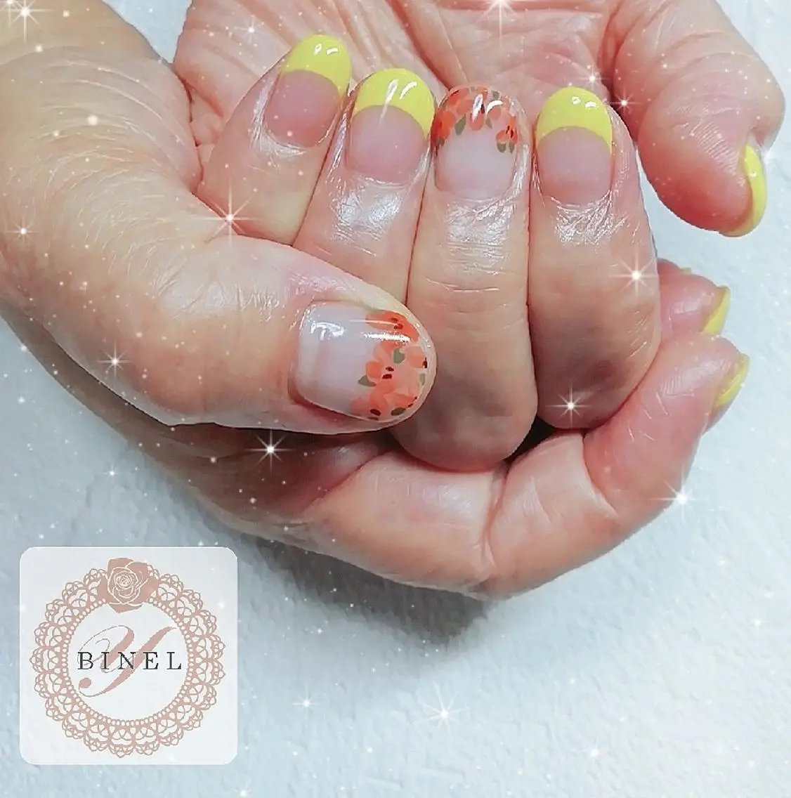 ネイル フレンチネイル パステルネイル ハンドネイル Nail Salon Y.BINELのネイルデザイン