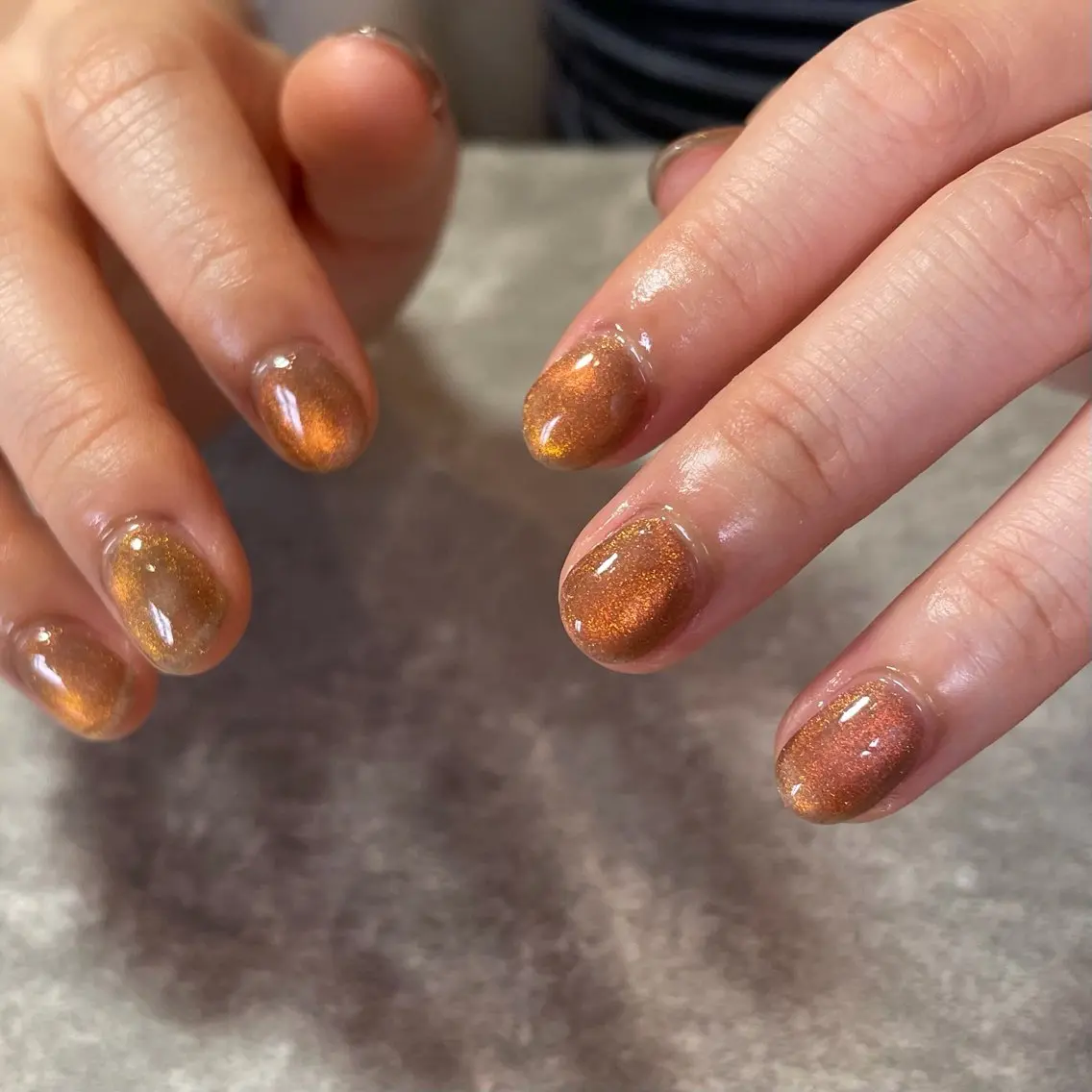 ネイル ハンドネイル Sun Brown Mireiのネイルデザイン
