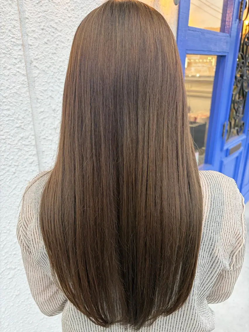 ロング カラー 奥野 真昊のヘアスタイル