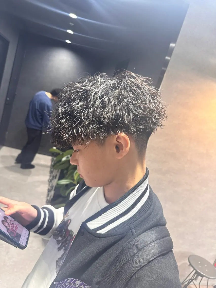 ショート パーマ メンズ 【メンズサロン】 BLUCK 横浜のヘアスタイル