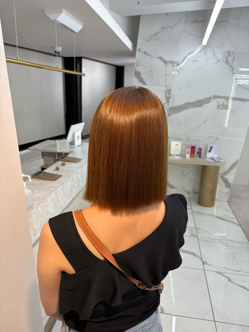 ロング 縮毛矯正 竹内 蓮のヘアスタイル