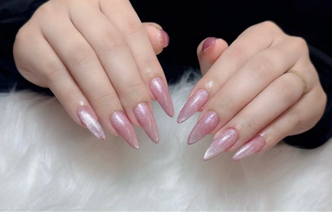 💅[自爪] マグネット🧲ミラー🪞、ワンカラーーの写真