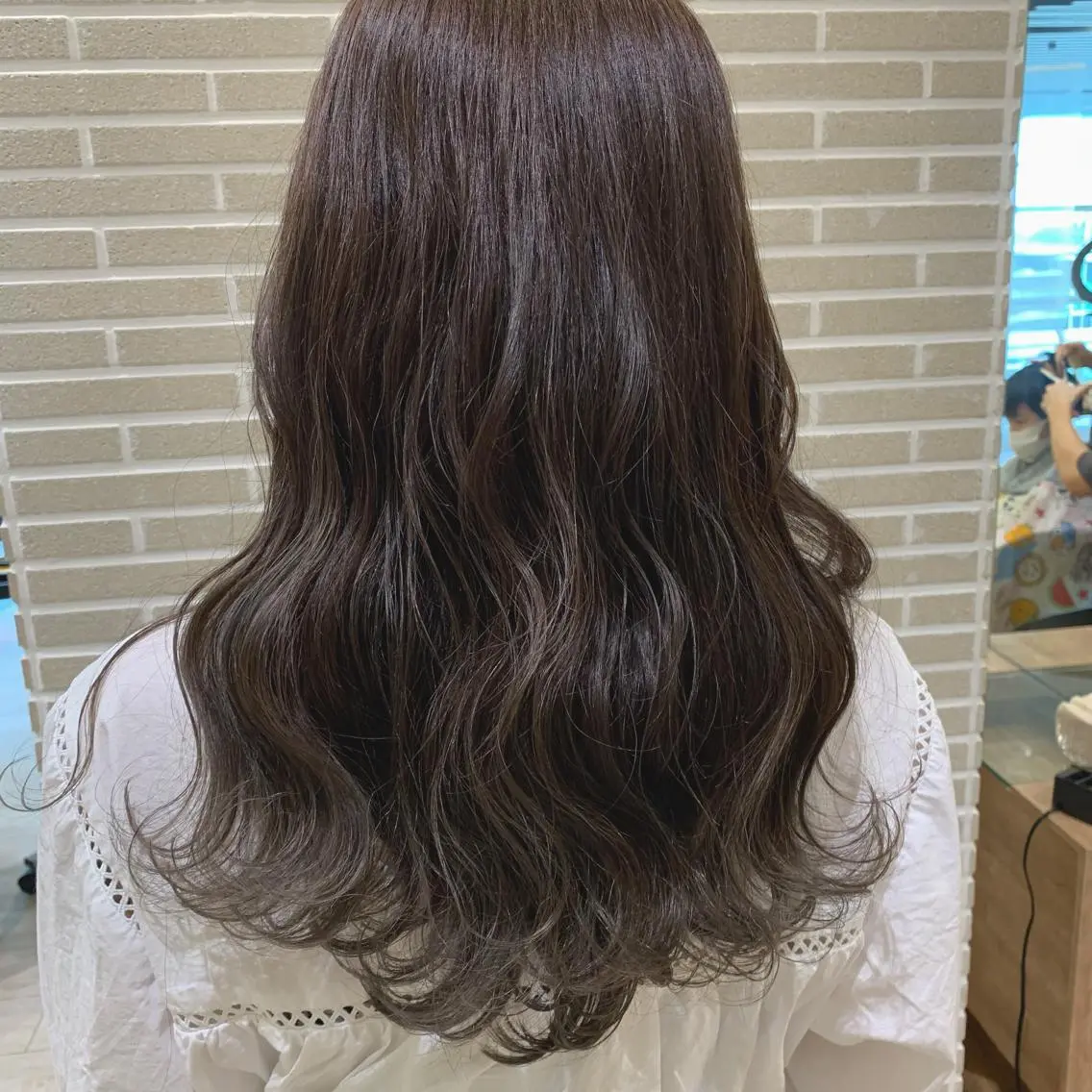 ロング ヘアカラー トリートメント 潟上 菜摘のヘアスタイル