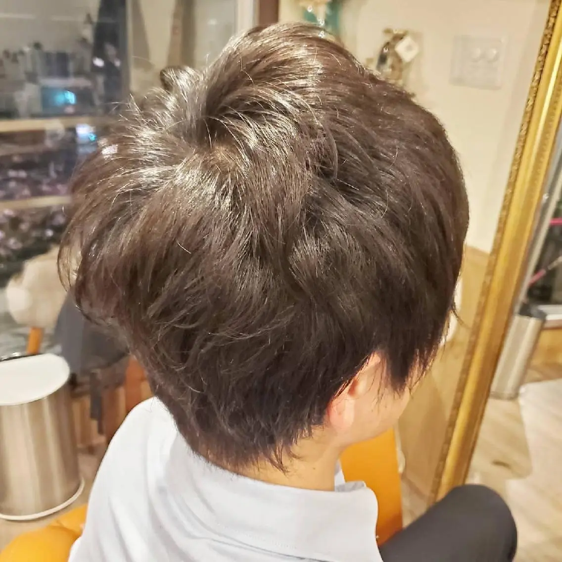 ショート メンズ パーマ メンズパーマ 外国人風カラー カット パーマ spa hair ark 富井直美のヘアスタイル