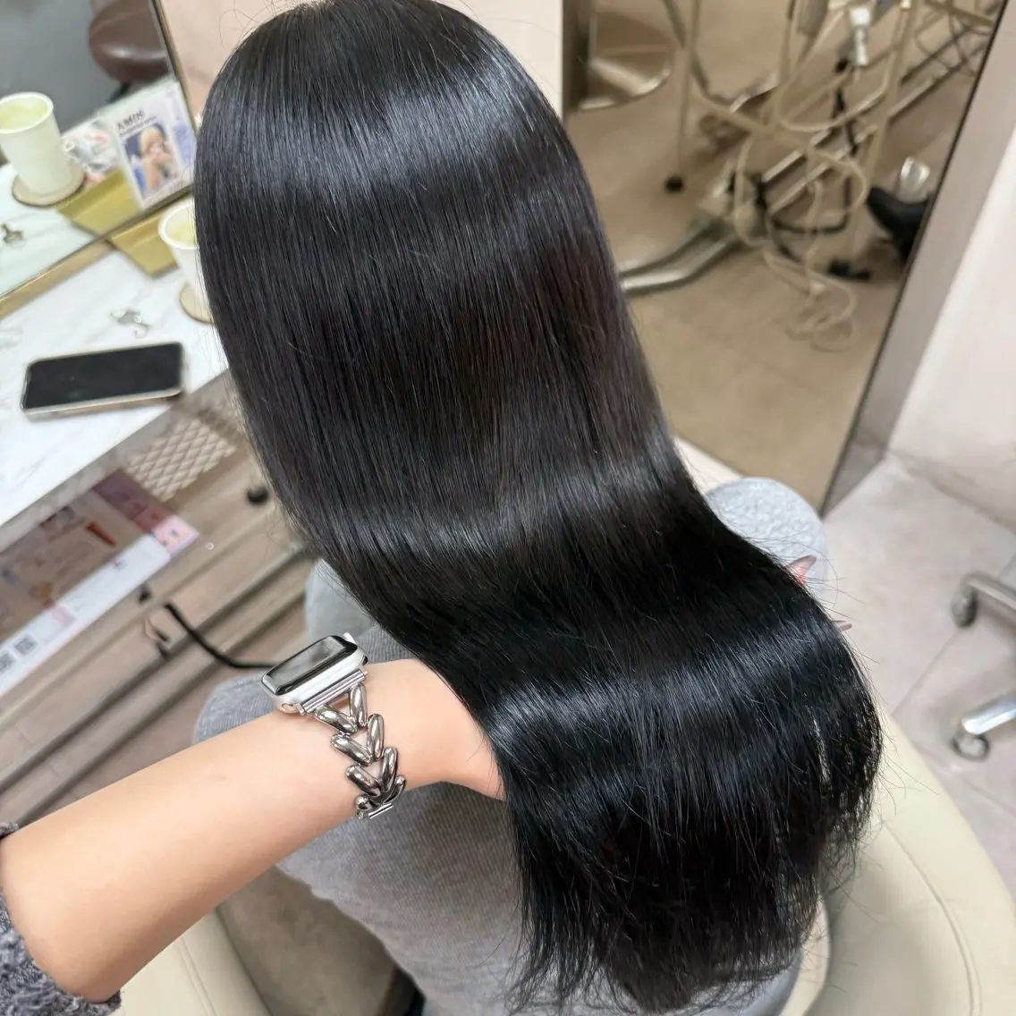 ロング カラー ヘアカラー 韓国ヘア 🇰🇷 natsukiのヘアスタイル