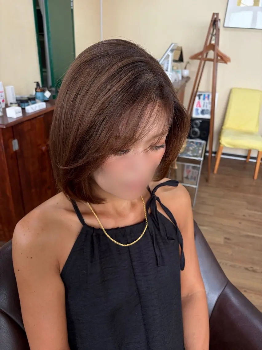 ミディアム ヘアカラー トリートメント . kanokoのヘアスタイル