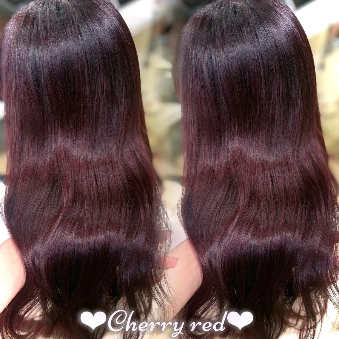 ロング カラー ブリーチ ダブルカラー ブリーチなしカラー レッドカラー カット ヘアカラー 新宿/艶カラー 🎀韓国ヘアKANAのヘアスタイル
