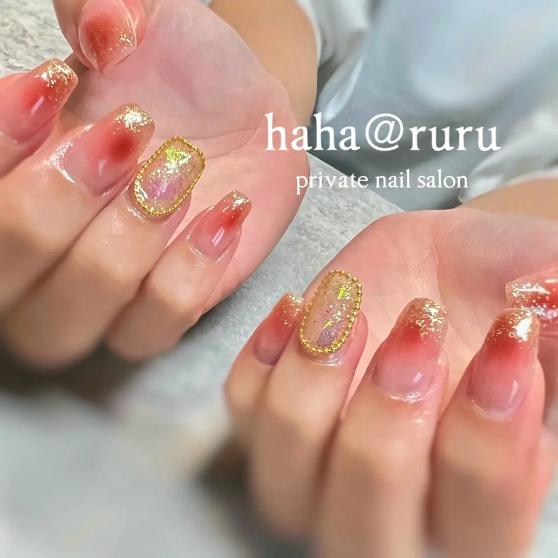 ネイル 持ち込み haha@ ruruのネイルデザイン