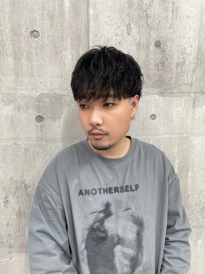 メンズ カット トリートメント ヘッドスパ ヘアセット メンズモテパーマ💙 fuwaのヘアスタイル