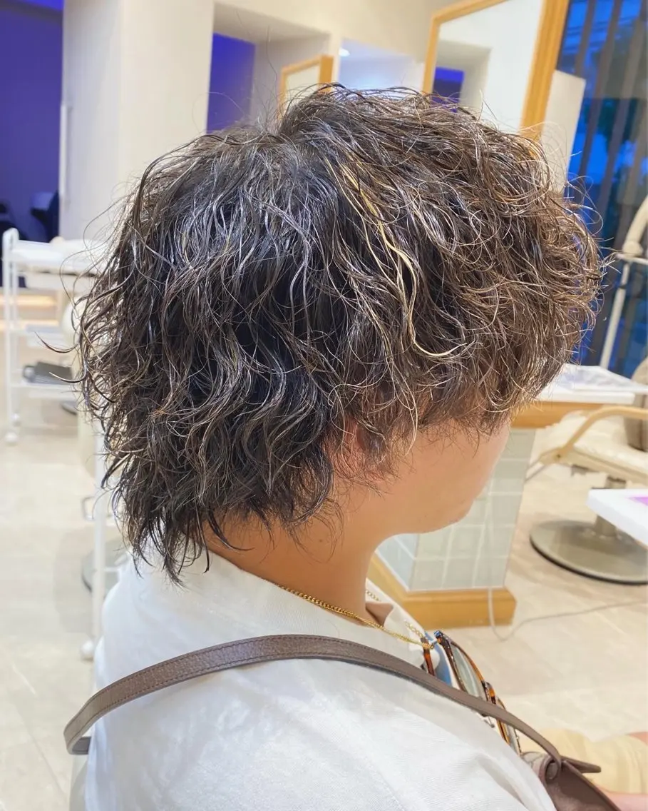 ショート パーマ メンズ 小林 優太 メンズパーマ✨のヘアスタイル