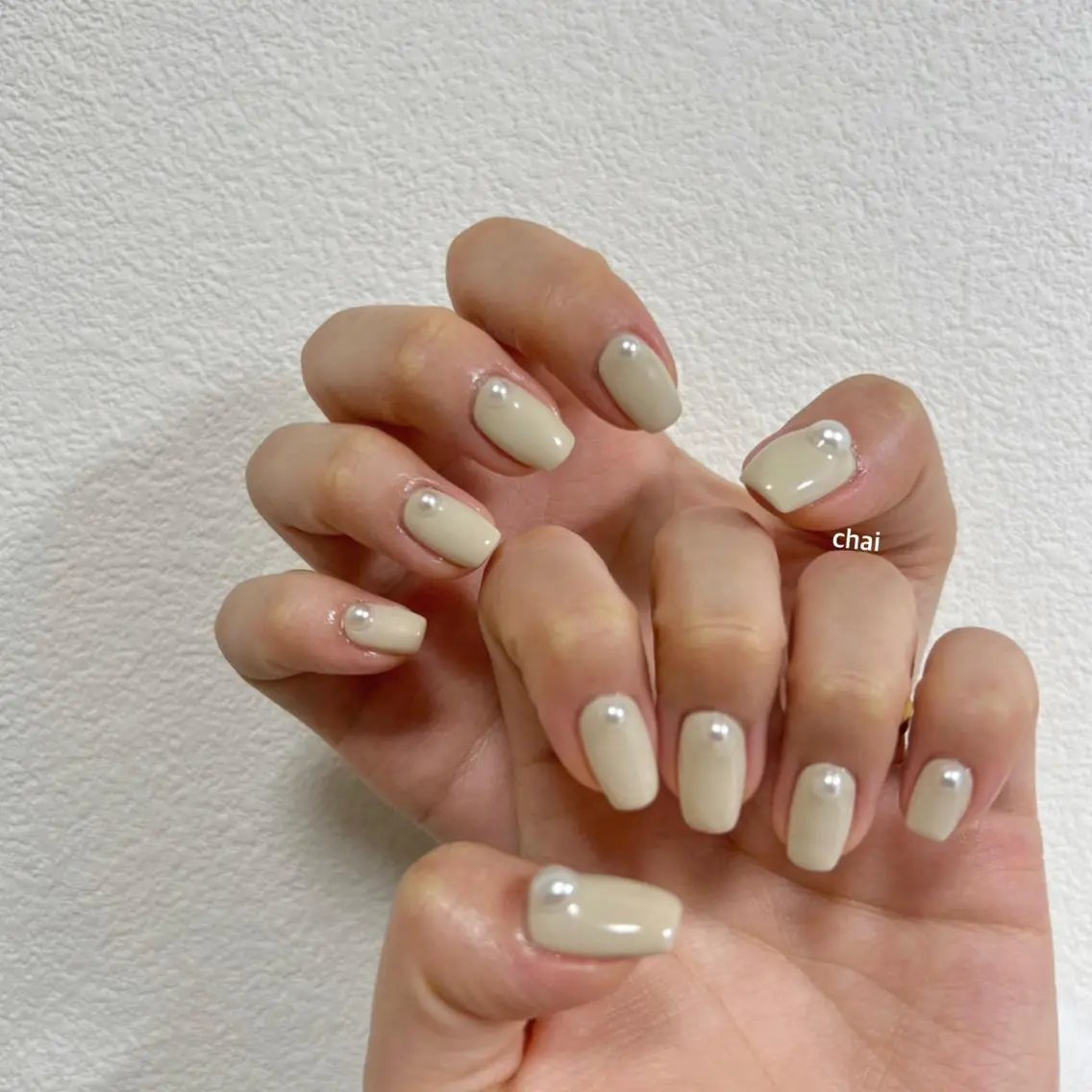 ネイル ストーンネイル ハンドネイル chai nail _ai📍鶴橋/桃谷のネイルデザイン