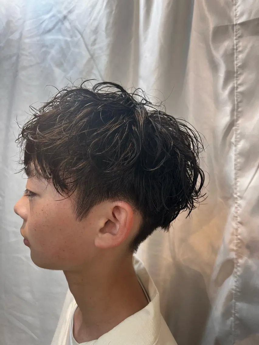 ショート カット パーマ 毛流れ•波巻きパーマ 特化🔥🌊瀬川竜生のヘアスタイル