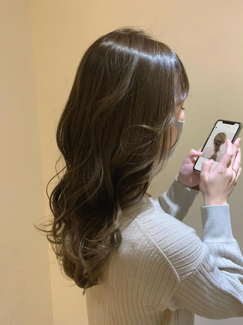 ❤️minimo限定❤️ 大人気イルミナカラー＋TOKIOトリートメント(超音波コーム付き)の写真