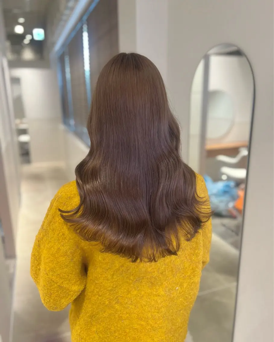 ミディアム カラー ヘアアレンジ カット ヘアカラー トリートメント ヘッドスパ ヘアセット 💕上野美容師☁ ブリーチ💖サワのヘアスタイル