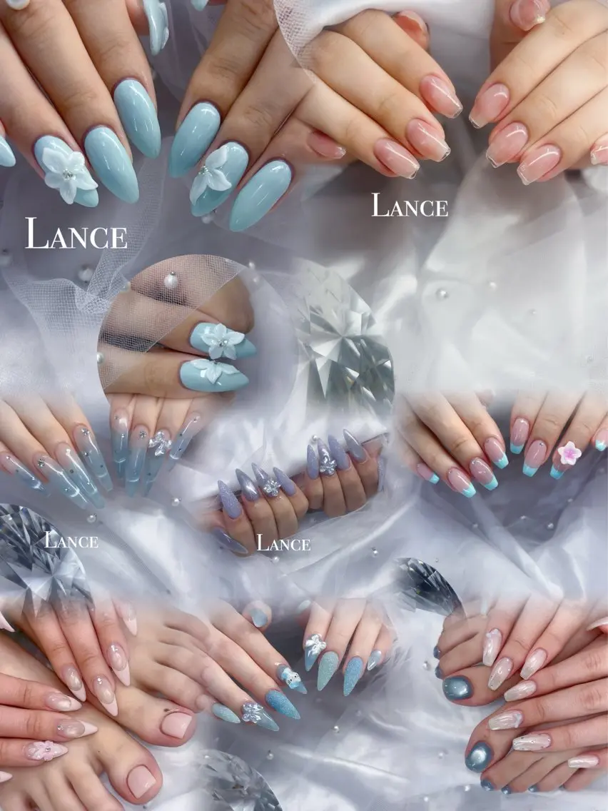 ネイル キラキラネイル 韓国ネイル ワンカラーネイル ワンホンネイル Lance nailのネイルデザイン