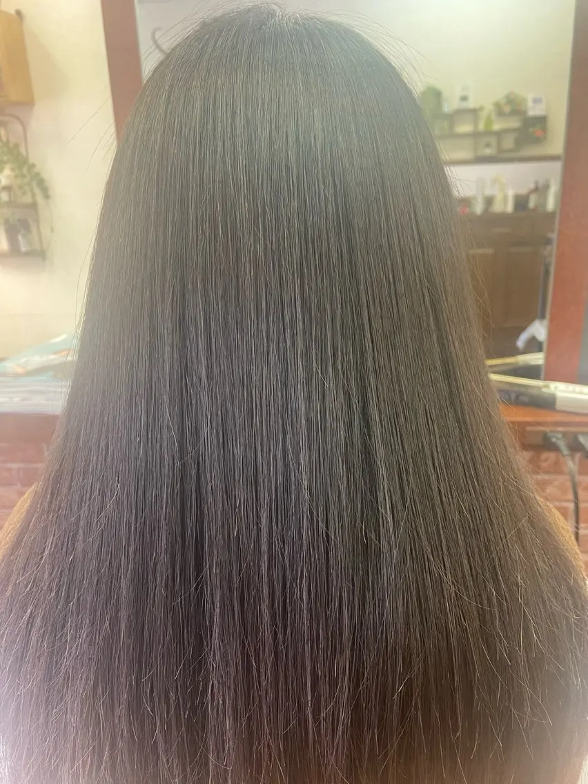 ロング パーマ ヘアカラー トリートメント 桧山 真のヘアスタイル