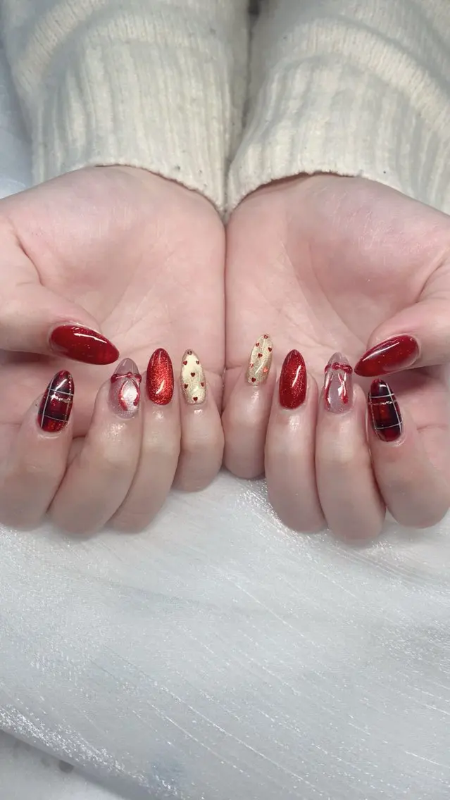 ネイル フレンチネイル グラデーション マグネットネイル ニュアンスネイル オフィスネイル ハンドネイル Rei _Nail 新宿のネイルデザイン