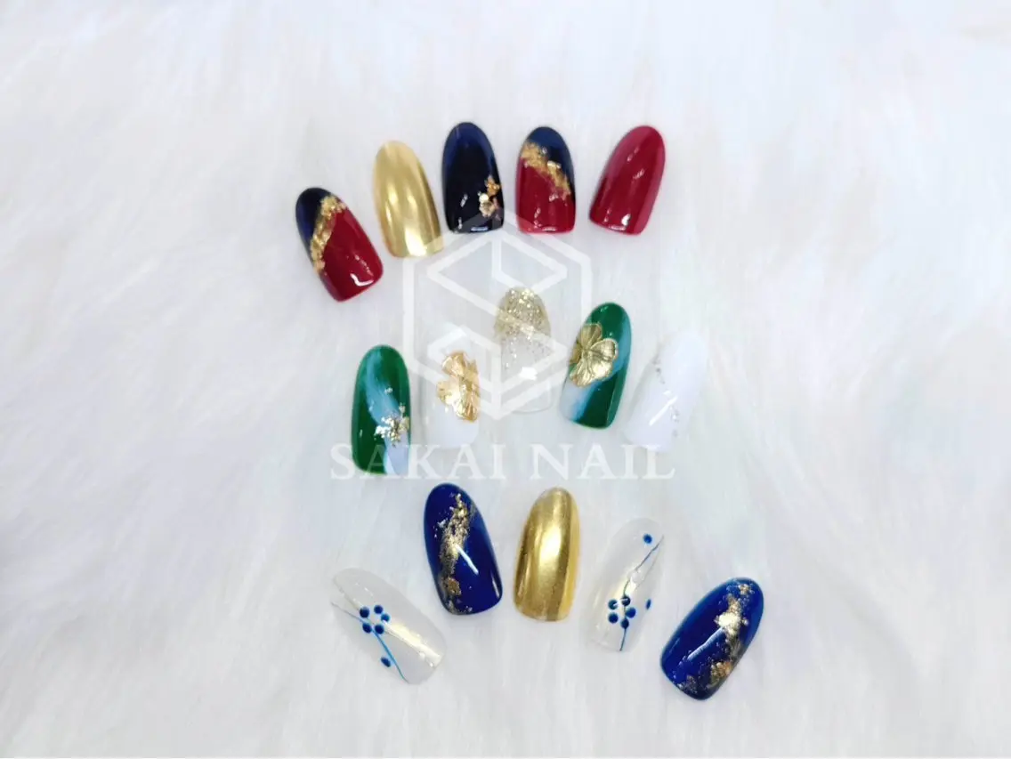定額★和柄ネイル￥6,600～￥8,800の写真