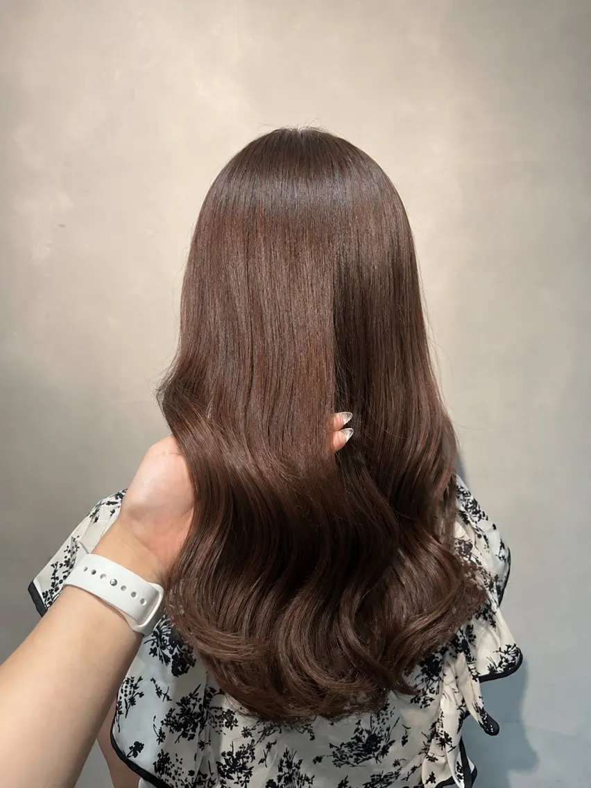 ロング カラー ブラウンカラー ピンクカラー ピンクブラウン カット ヘアカラー トリートメント 渋谷/トレンドヘア 🦋🤍ふうかのヘアスタイル