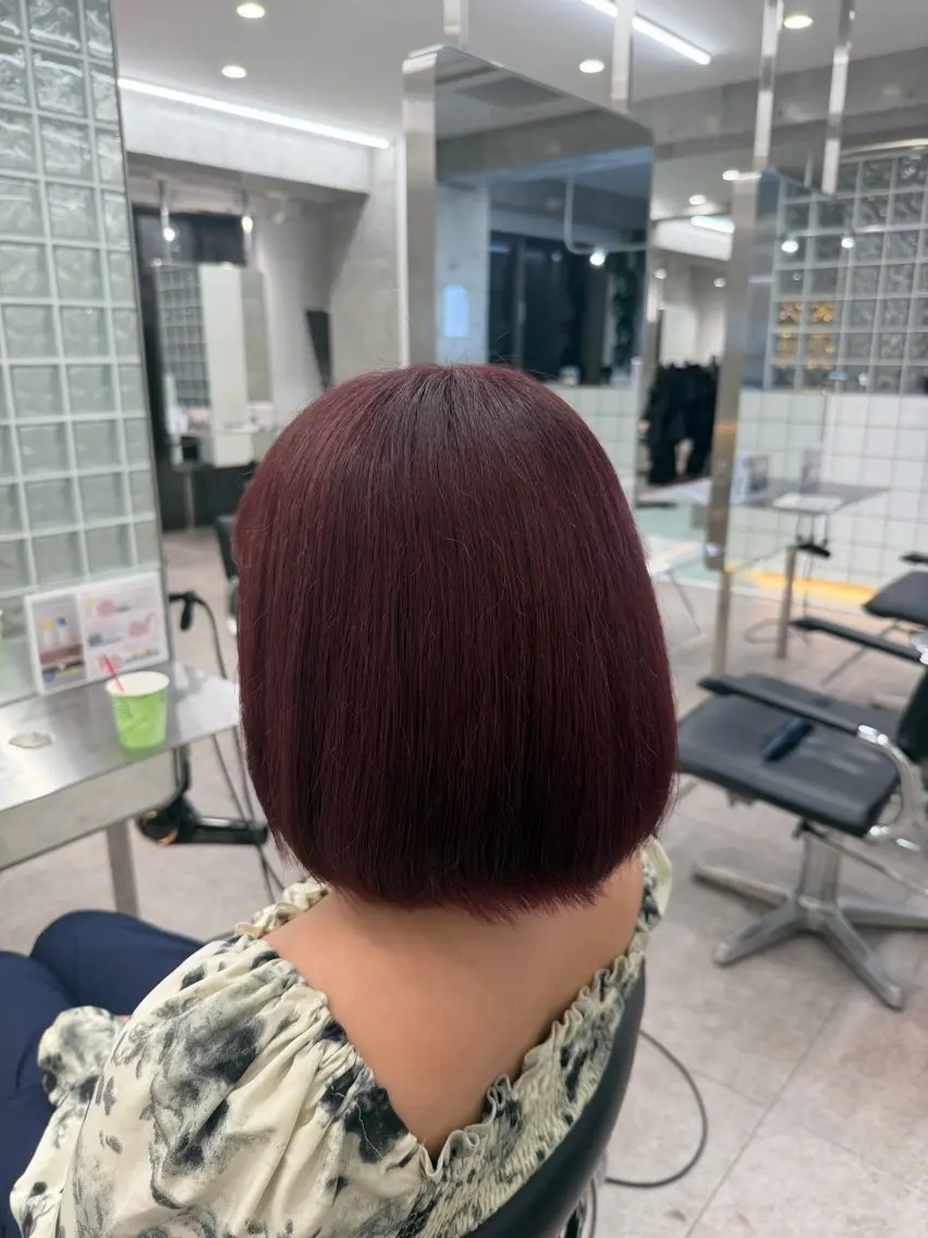 ミディアム カラー ヘアカラー 渋谷/ハイトーン/ グレージュ/あすかのヘアスタイル
