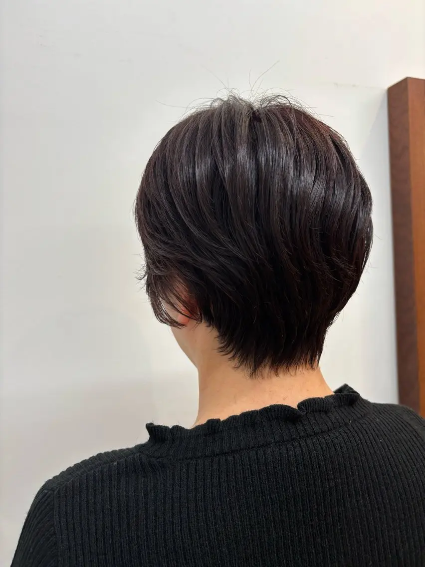 ショート カラー カット ヘアカラー トリートメント みぞぐち じゅりのヘアスタイル