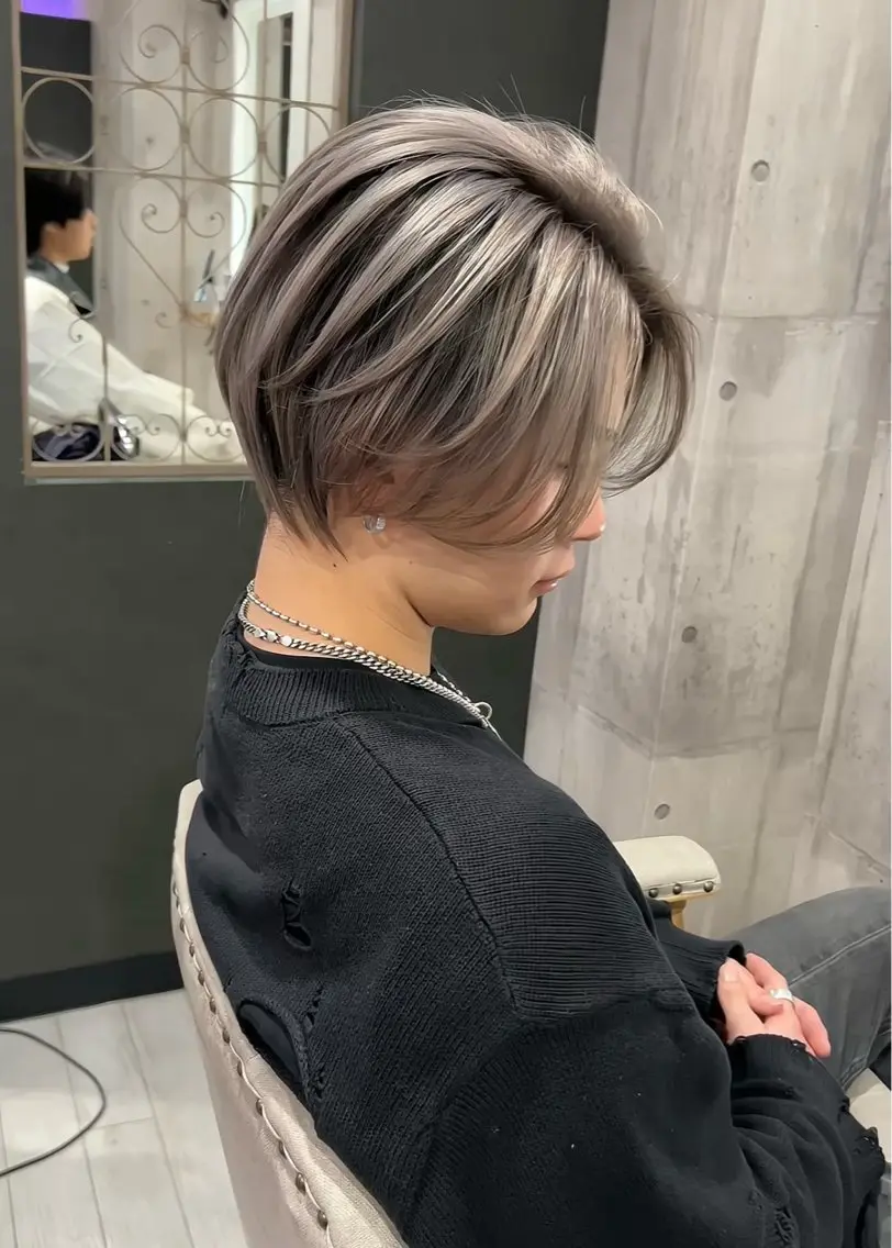ショート メンズ縮毛矯正 🎖アジマ リョオのヘアスタイル