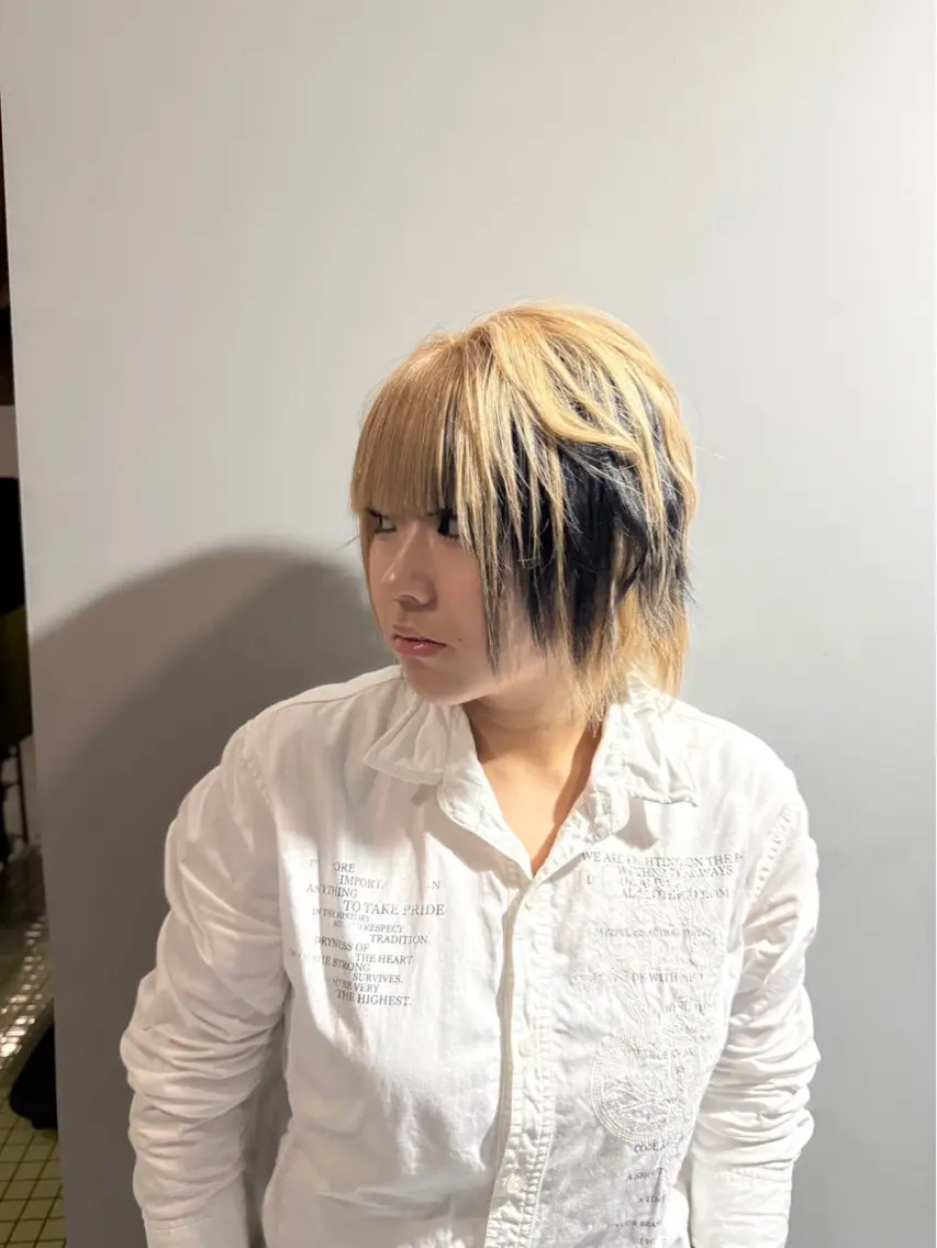 ショート カラー ヘアアレンジ 韓国レイヤー/ボブ メンズカット/きらりのヘアスタイル