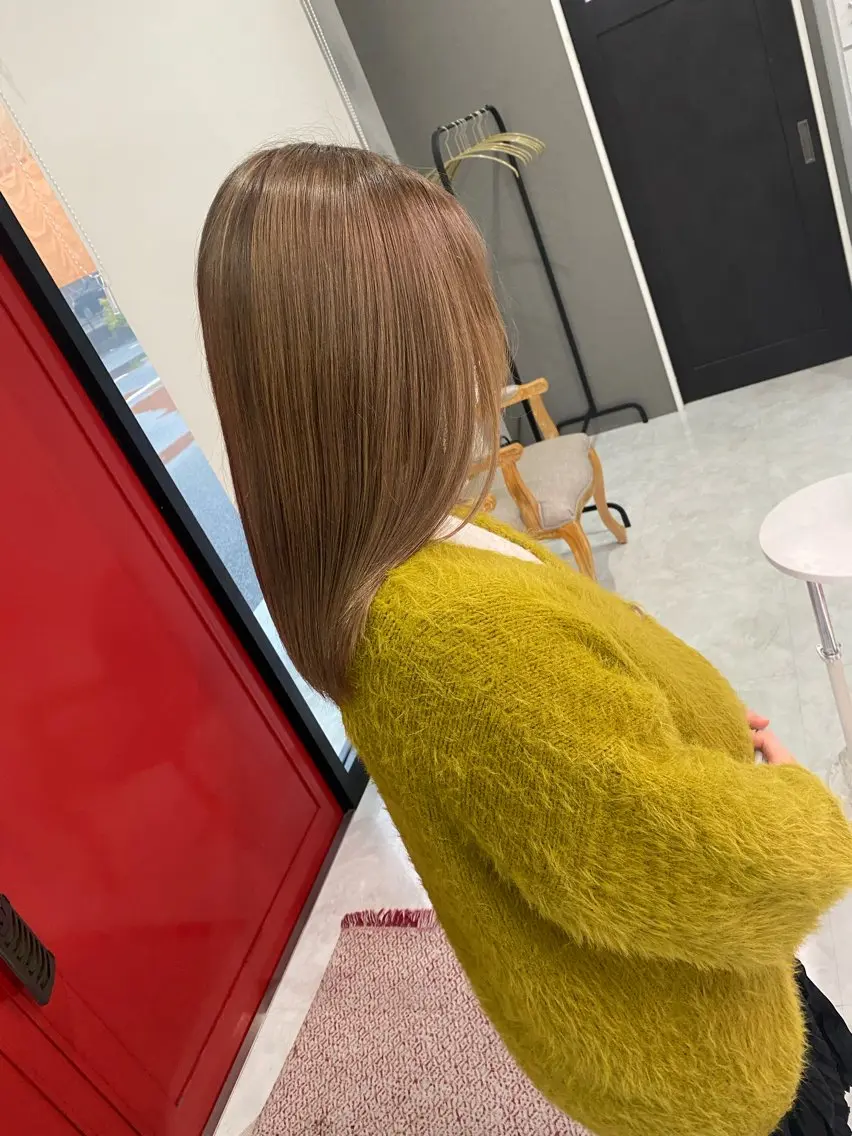 ロング カラー トリートメント ヘアカラー トリートメント 宇佐美 柊のヘアスタイル