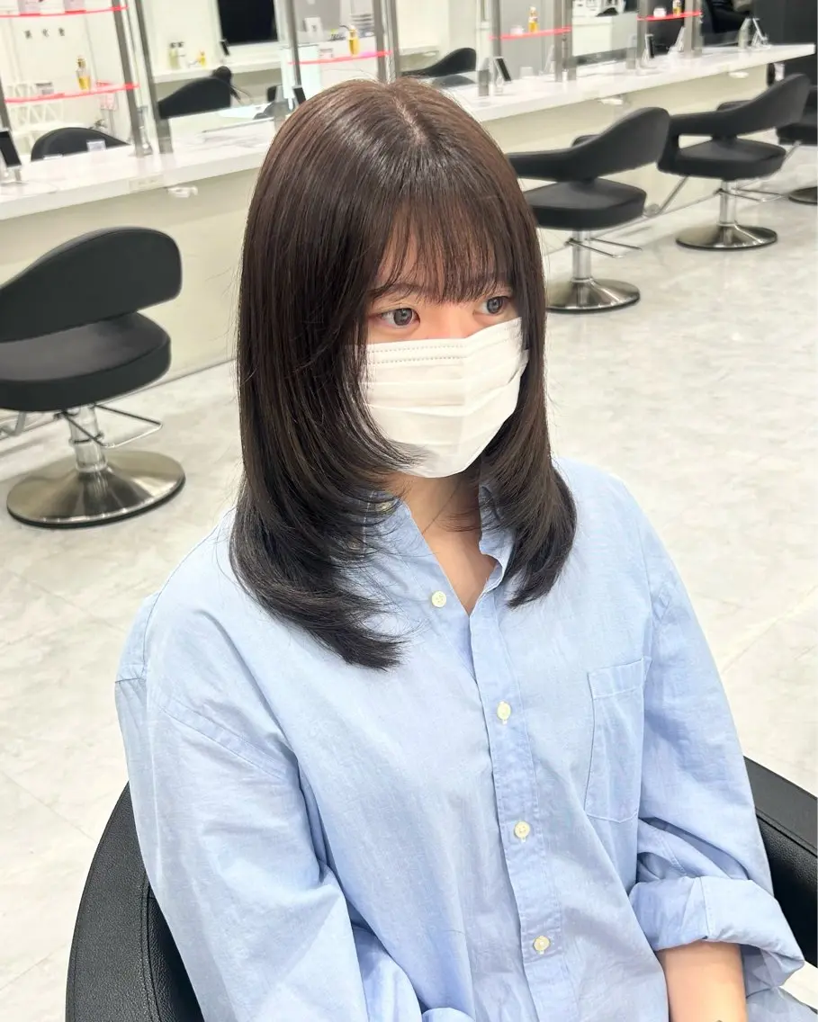 ロング カラー パーマ ヘアアレンジ メンズ キッズ カット ヘアカラー トリートメント ベージュブラウン 🎀Himari🎀のヘアスタイル