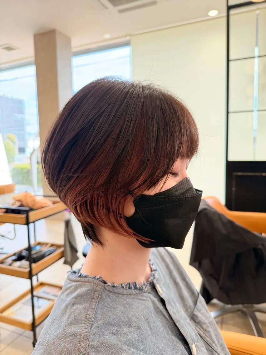 ショート カラー インナーカラー ショートヘア 🇰🇷韓国ヘア/ 山本瑞己のヘアスタイル