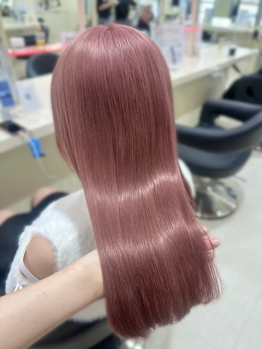 【人気NO.1】ケアブリーチを使ったブリーチありのダブルカラー➕クイックトリートメントの写真